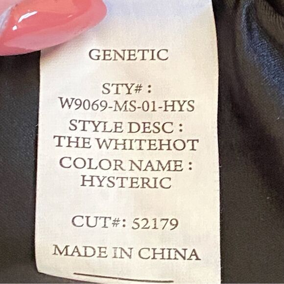 Genetic x Liberty Ross White Hot Metallic Jacquard Fitted Cropped Blazer Sz M - Picture 13 of 16